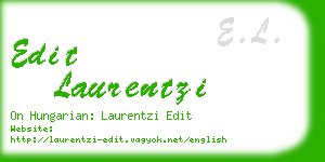 edit laurentzi business card